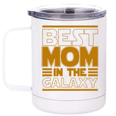 Funny Best Mom In The Galaxy SciFi Fan 12 oz Stainless Steel Tumbler Cup