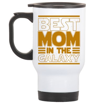 Funny Best Mom In The Galaxy SciFi Fan Stainless Steel Travel Mug