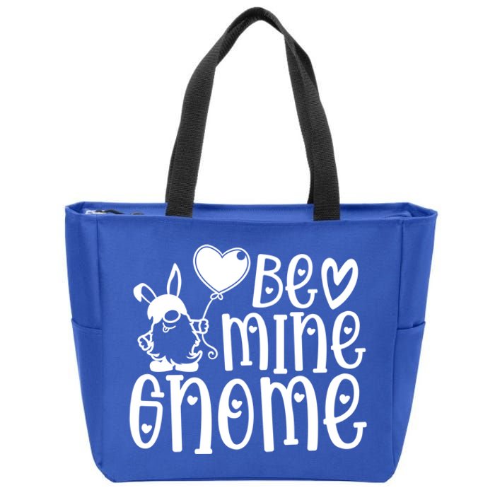 Funny Be Mine Gnome Valentine’s Day Graphic Meaningful Gift Zip Tote Bag