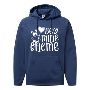 Funny Be Mine Gnome Valentine’s Day Graphic Meaningful Gift Performance Fleece Hoodie