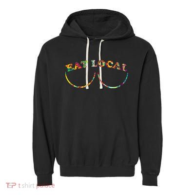 Funny Breastfeeding Meme Mom Eat Local Milk Source Great Gift Garment-Dyed Fleece Hoodie