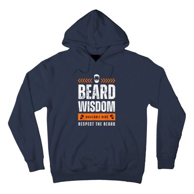 Funny Beard Man Gift Tee Beard Wisdom Available Here Hoodie