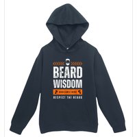 Funny Beard Man Gift Tee Beard Wisdom Available Here Urban Pullover Hoodie