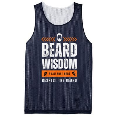 Funny Beard Man Gift Tee Beard Wisdom Available Here Mesh Reversible Basketball Jersey Tank