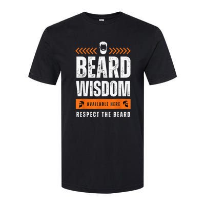 Funny Beard Man Gift Tee Beard Wisdom Available Here Softstyle CVC T-Shirt