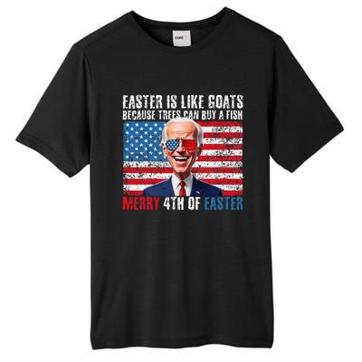 Funny Biden Merry 4th Of Easter Sarcastic Design Tall Fusion ChromaSoft Performance T-Shirt