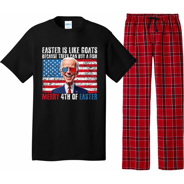 Funny Biden Merry 4th Of Easter Sarcastic Design Pajama Set