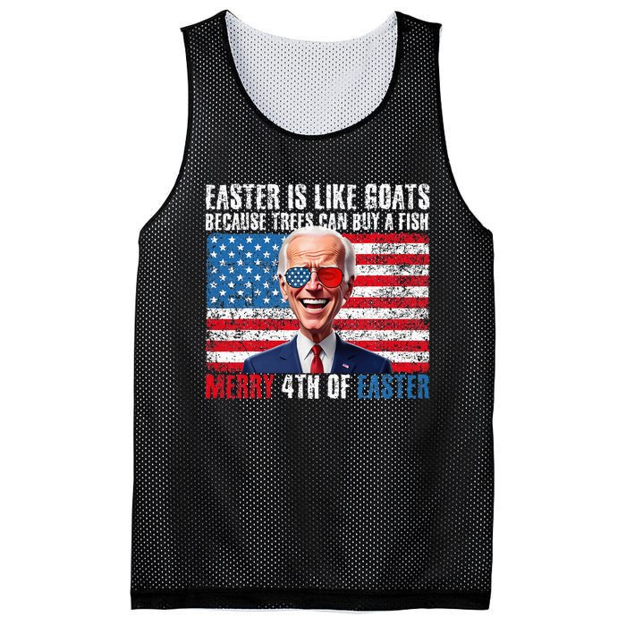 Funny Biden Merry 4th Of Easter Sarcastic Design Mesh Reversible Basketball Jersey Tank