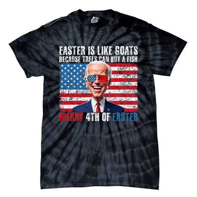 Funny Biden Merry 4th Of Easter Sarcastic Design Tie-Dye T-Shirt