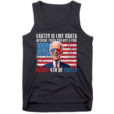 Funny Biden Merry 4th Of Easter Sarcastic Design Tank Top