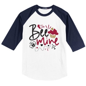 Funny Bee Mine Valentine’s Day Graphic Great Gift Baseball Sleeve Shirt