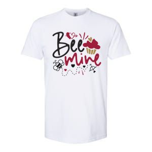 Funny Bee Mine Valentine’s Day Graphic Great Gift Softstyle CVC T-Shirt