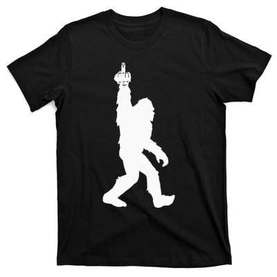 Funny Bigfoot Middle Finger For Squatch Believers T-Shirt