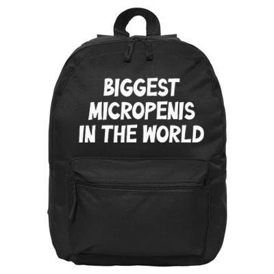 Funny Biggest Micropenis In The World 16 in Basic Backpack