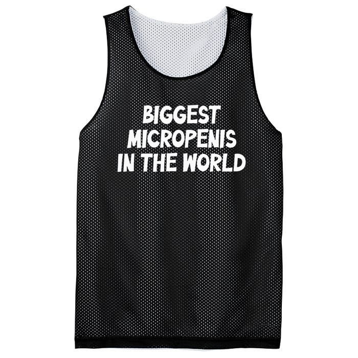 Funny Biggest Micropenis In The World Mesh Reversible Basketball Jersey Tank