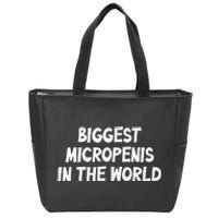 Funny Biggest Micropenis In The World Zip Tote Bag