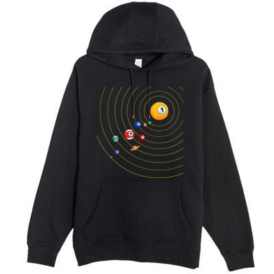 Funny Billiard My Universe Pool Billiard Sport Gift Premium Pullover Hoodie
