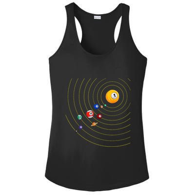 Funny Billiard My Universe Pool Billiard Sport Gift Ladies PosiCharge Competitor Racerback Tank