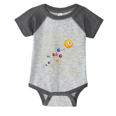 Funny Billiard My Universe Pool Billiard Sport Gift Infant Baby Jersey Bodysuit