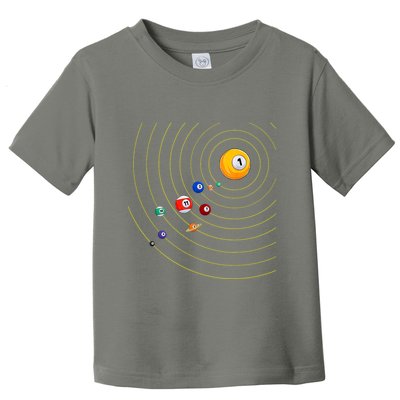 Funny Billiard My Universe Pool Billiard Sport Gift Toddler T-Shirt