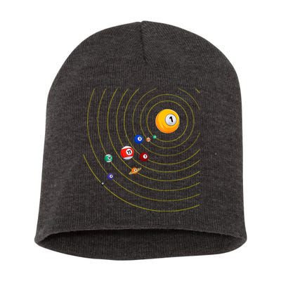 Funny Billiard My Universe Pool Billiard Sport Gift Short Acrylic Beanie