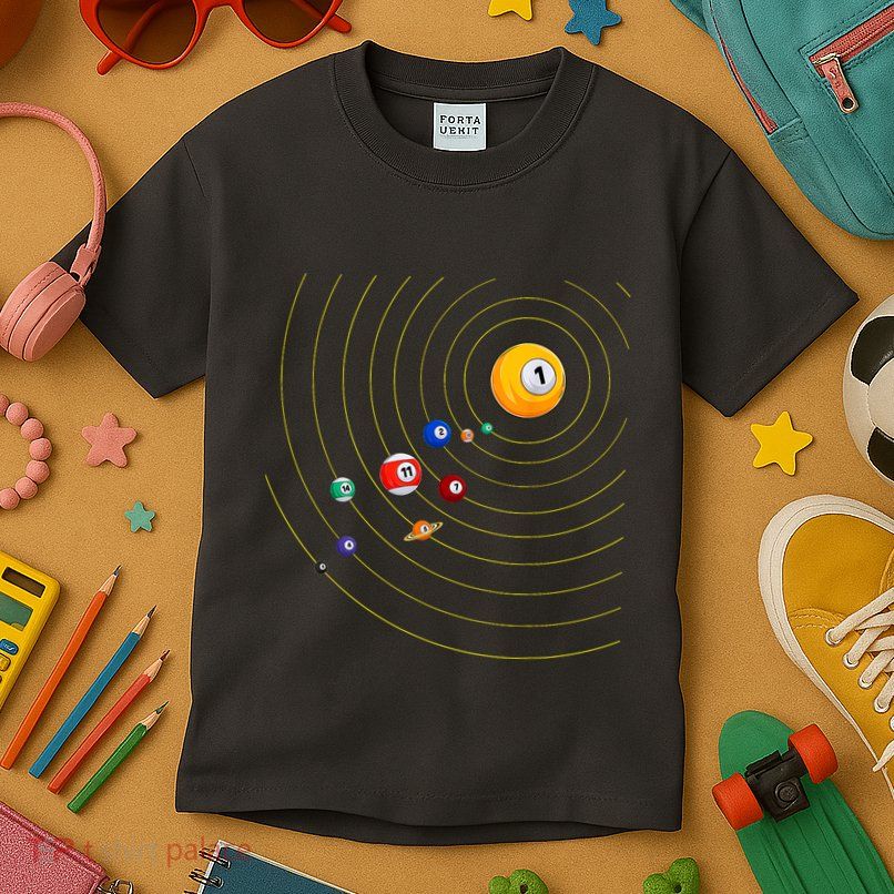 Funny Billiard My Universe Pool Billiard Sport Gift Kids T-Shirt