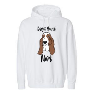 Funny Basset Mom Gift Garment-Dyed Fleece Hoodie