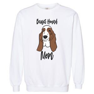 Funny Basset Mom Gift Garment-Dyed Sweatshirt