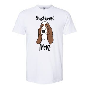 Funny Basset Mom Gift Softstyle CVC T-Shirt