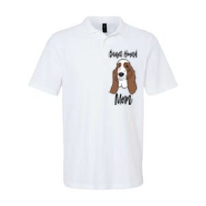 Funny Basset Mom Gift Softstyle Adult Sport Polo