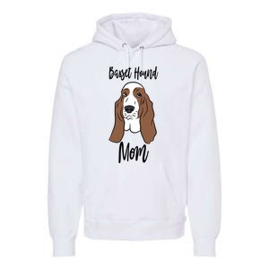 Funny Basset Mom Gift Premium Hoodie