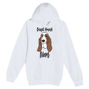 Funny Basset Mom Gift Premium Pullover Hoodie