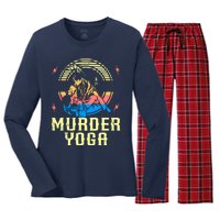 Funny BJJ MMA Design! Brazilian Jiu Jitsu Women's Long Sleeve Flannel Pajama Set 