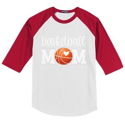 Funny Basketball Mom Basketball Mother Of A Basketball Kids Colorblock Raglan Jersey