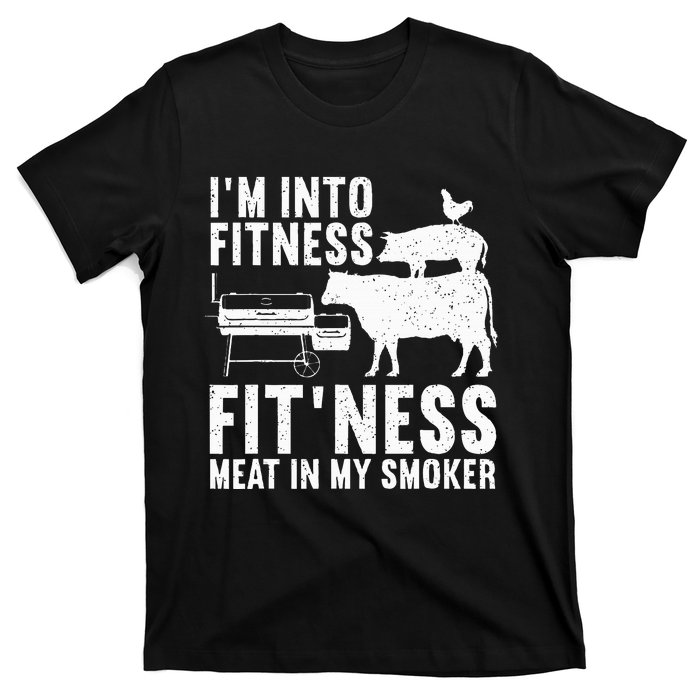 Funny Bbq Meat Smoking Art For Barbeque Griller T-Shirt