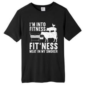 Funny Bbq Meat Smoking Art For Barbeque Griller Tall Fusion ChromaSoft Performance T-Shirt