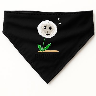 Funny Blow Me Seal Face Dandelion Meme USA-Made Doggie Bandana