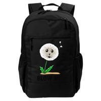 Funny Blow Me Seal Face Dandelion Meme Backpack