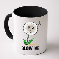 Funny Blow Me Seal Face Dandelion Meme Mug