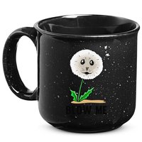 Funny Blow Me Seal Face Dandelion Meme 15oz Campfire Ceramic Mug
