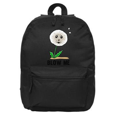Funny Blow Me Seal Face Dandelion Meme 16 in Basic Backpack