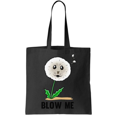 Funny Blow Me Seal Face Dandelion Meme Bag
