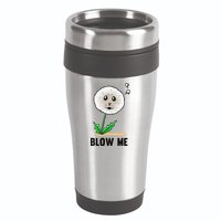 Funny Blow Me Seal Face Dandelion Meme 16oz Travel Tumbler