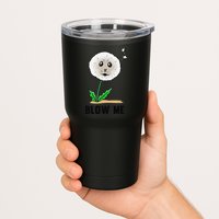Funny Blow Me Seal Face Dandelion Meme Tumbler