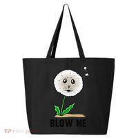 Funny Blow Me Seal Face Dandelion Meme 25L Jumbo Tote