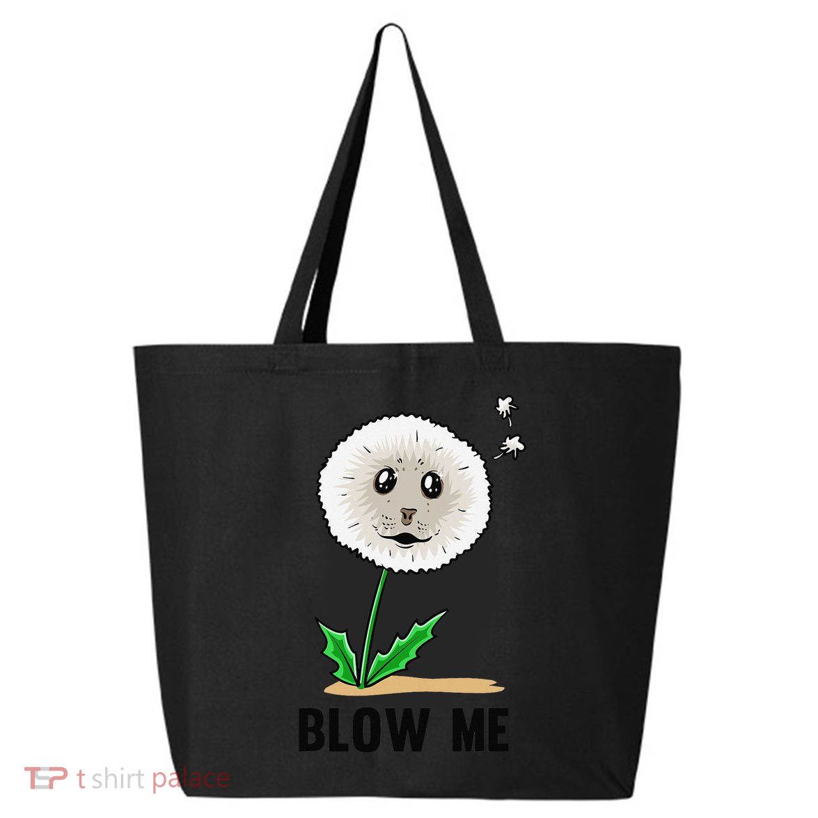 Funny Blow Me Seal Face Dandelion Meme 25L Jumbo Tote