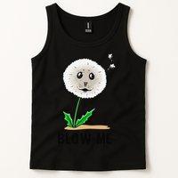 Funny Blow Me Seal Face Dandelion Meme Tank Top