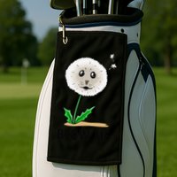Funny Blow Me Seal Face Dandelion Meme Golf Towel