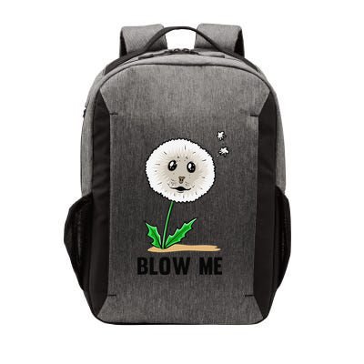 Funny Blow Me Seal Face Dandelion Meme Vector Backpack