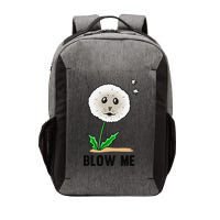 Funny Blow Me Seal Face Dandelion Meme Vector Backpack